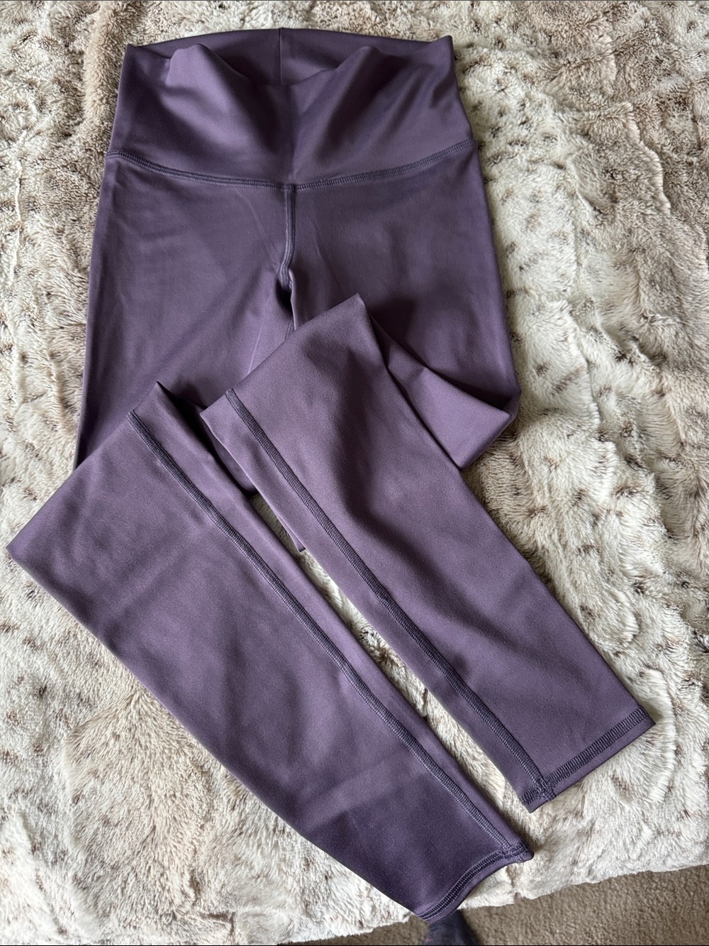 High-Waist woman’s Leggings in Dusty Purple by niyamasol